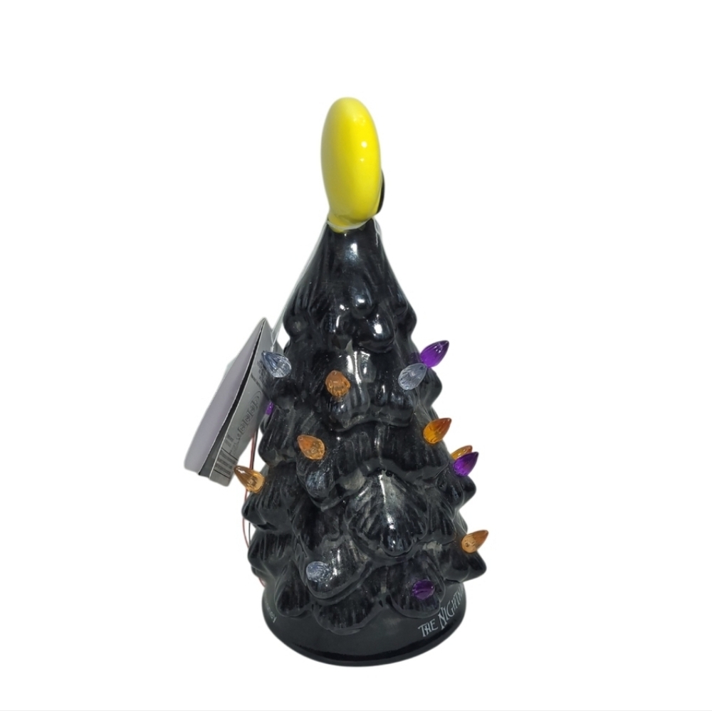 Tim Burton's The Nightmare Before Christmas Ceramic Halloween Light-Up Tree New - Picture 9 of 10